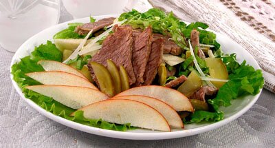пикантн салат из говядины